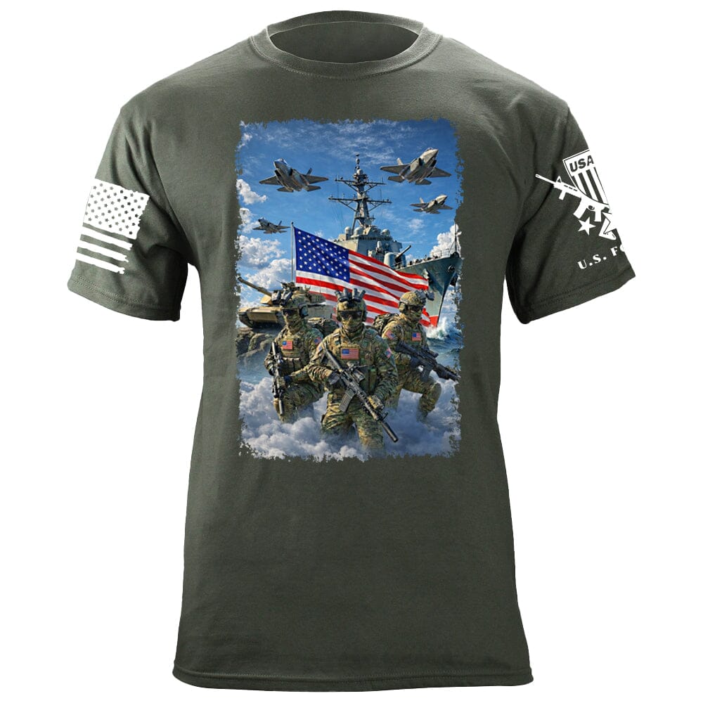 Armed Forces T-Shirt Shirts 88062-S-MG