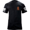 FUBAR Fiery Skull Ace T-Shirt Hoodie 37.831T.BK.OR