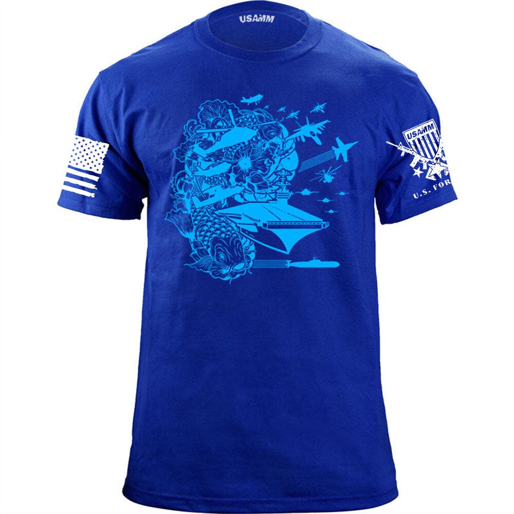 Cyberpunk Koi Design Carrier Battle Group T-Shirt Shirts 55.926.RB