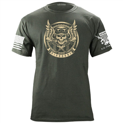 Airborne Chains Skull T-Shirt