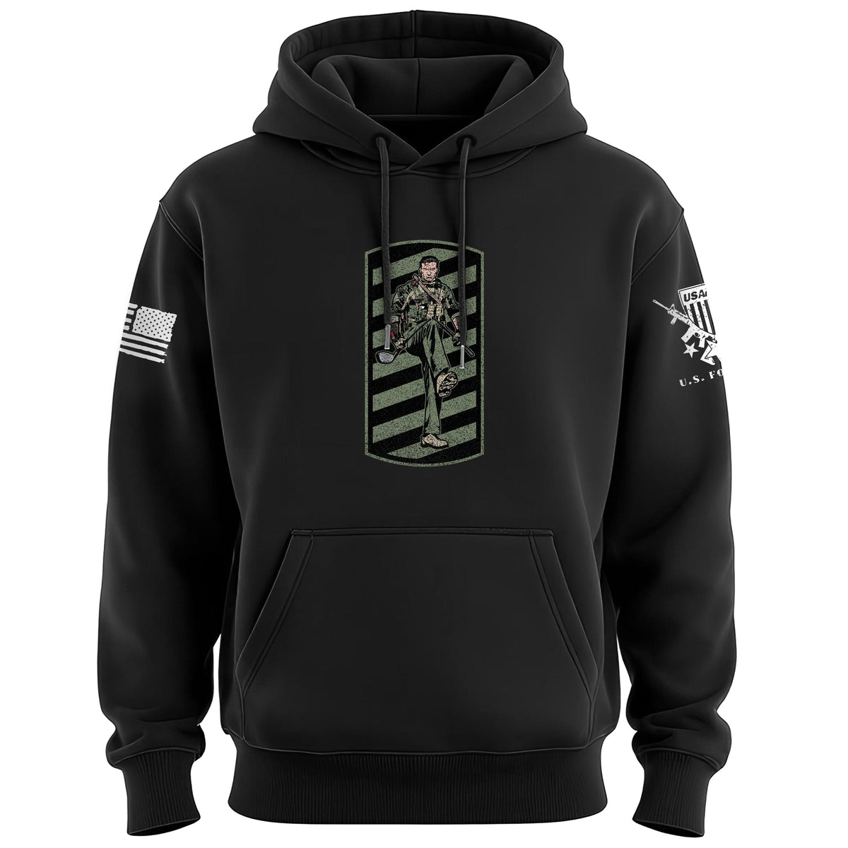 B3W Operator Patch Hoodie Hoodies 100027-S-BK