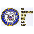 My Grandson Is In The Navy Clear Decal