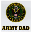 U.S. Army Dad Clear Decal Stickers and Decals 
