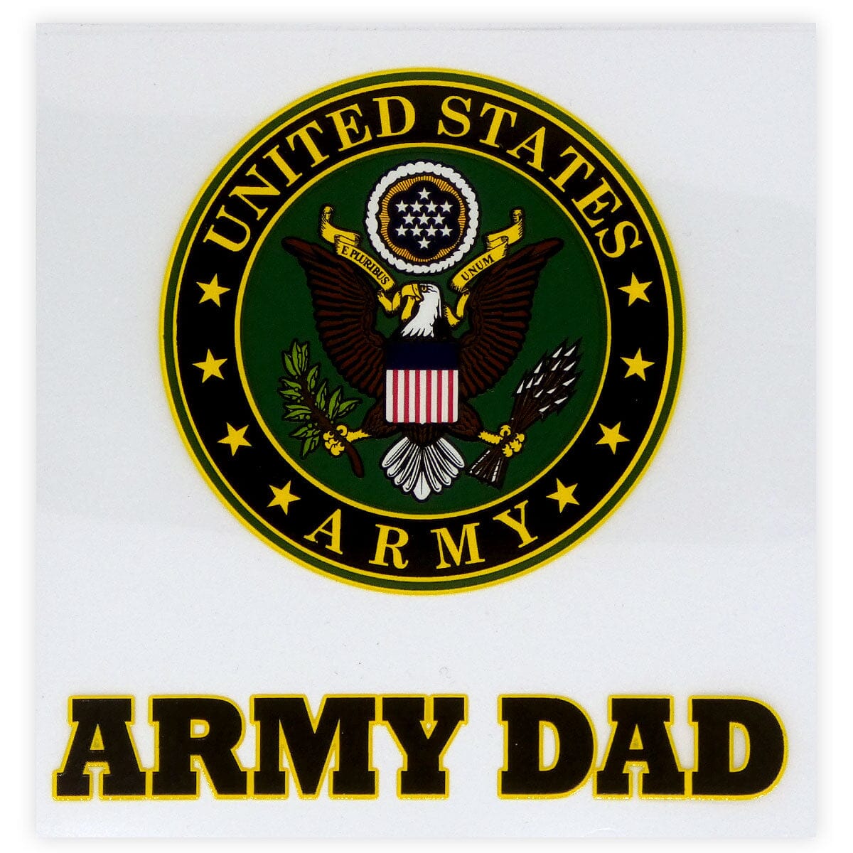 U.S. Army Dad Clear Decal Stickers and Decals 