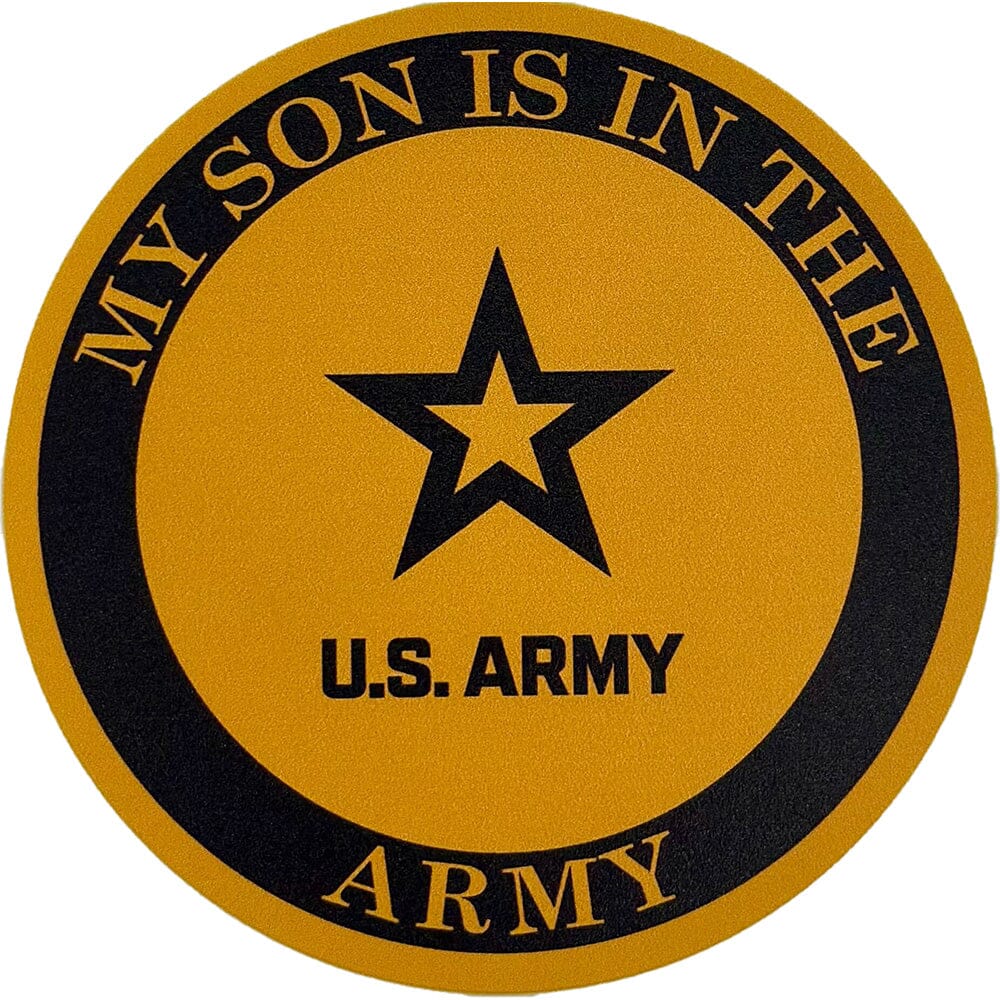 My Son Is In The U.S. Army With Star Clear Decal Stickers and Decals 
