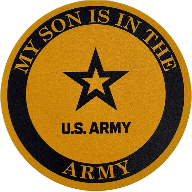 My Son Is In The U.S. Army With Star Clear Decal Stickers and Decals 