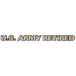 U.S. Army Star Logo Retired Clear Window Strip