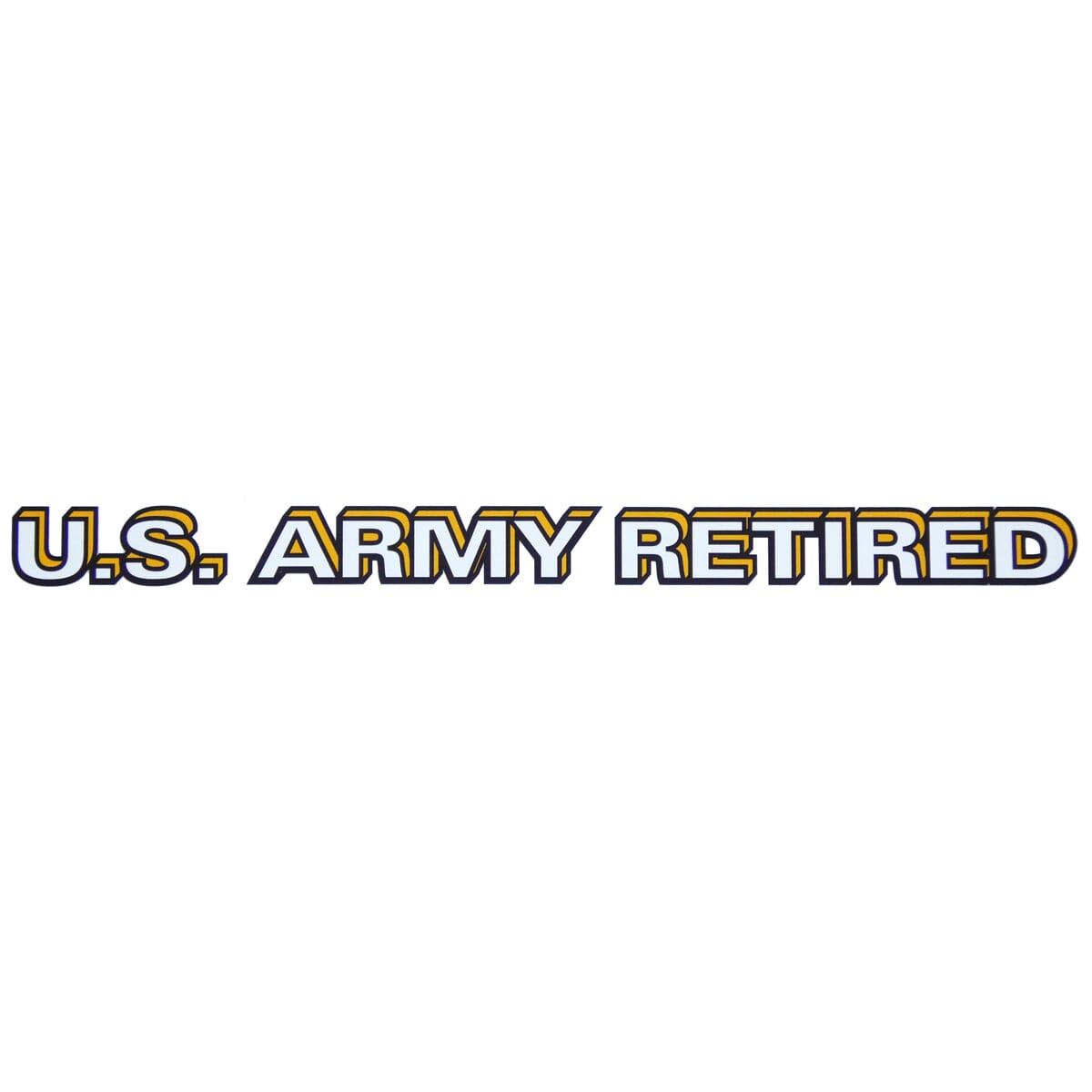 U.S. Army Star Logo Retired Clear Window Strip