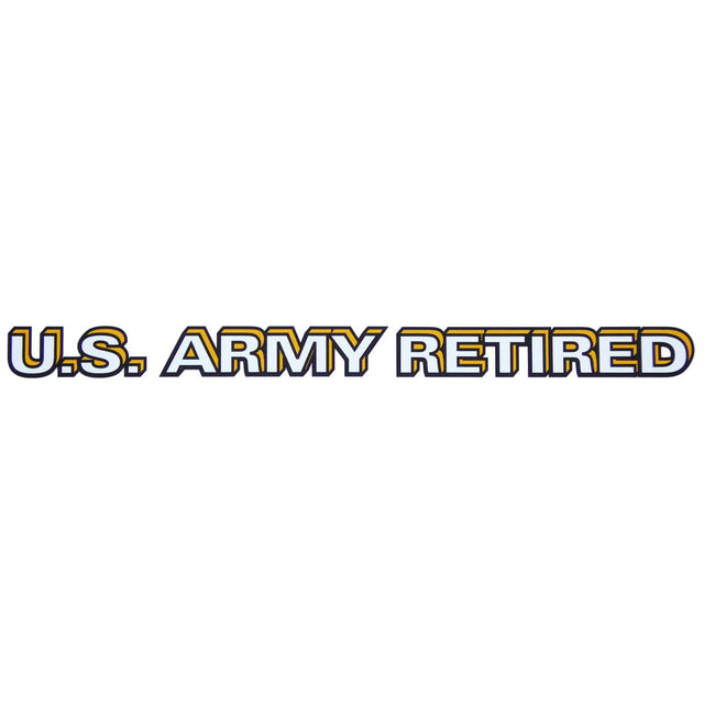 U.S. Army Star Logo Retired Clear Window Strip
