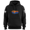 Bullet Hole Arizona Flag Ripped Hoodie Hoodies 