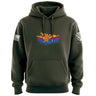 Bullet Hole Arizona Flag Ripped Hoodie Hoodies 