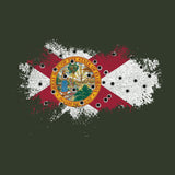 Bullet Hole Florida Flag Ripped Hoodie Hoodies 