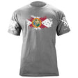 Bullet Hole Florida Flag Ripped T-Shirt Shirts 87004-S-HG