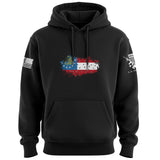 Bullet Hole Georgia Flag Ripped Hoodie Hoodies 