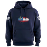 Bullet Hole Georgia Flag Ripped Hoodie Hoodies 