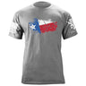 Bullet Hole Texas Flag Ripped T-Shirt Shirts 87001-S-HG