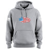 Bullet Hole USA Flag Ripped Hoodie Hoodies 
