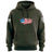 Bullet Hole USA Flag Ripped Hoodie Hoodies 
