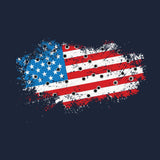 Bullet Hole USA Flag Ripped Hoodie Hoodies 