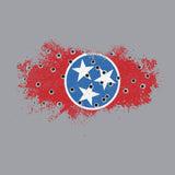 Bullet Hole Tennessee Flag Ripped Hoodie Hoodies 