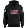 Bullet Hole USA Flag Hoodie Hoodies 