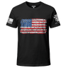 Bullet Hole USA Flag T-Shirt Shirts YFS.3.055.1.BKT.1