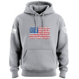 Bullet Hole USA Flag Hoodie Hoodies 