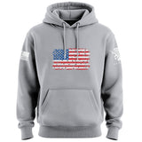 Bullet Hole USA Flag Hoodie Hoodies 