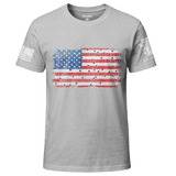 Bullet Hole USA Flag T-Shirt Shirts 87172-S-HG