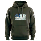 Bullet Hole USA Flag Hoodie Hoodies 