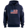 Bullet Hole USA Flag Hoodie Hoodies 