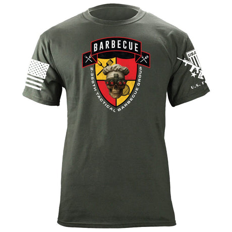 2-356th Tactical Barbecue Group T-Shirt - Red & Yellow Shirts 86379-S-MG