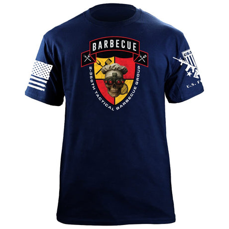 2-356th Tactical Barbecue Group T-Shirt - Red & Yellow Shirts 86379-S-NAVY