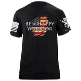 Be a Happy Warrior T-Shirt Shirts 87301-S-BK