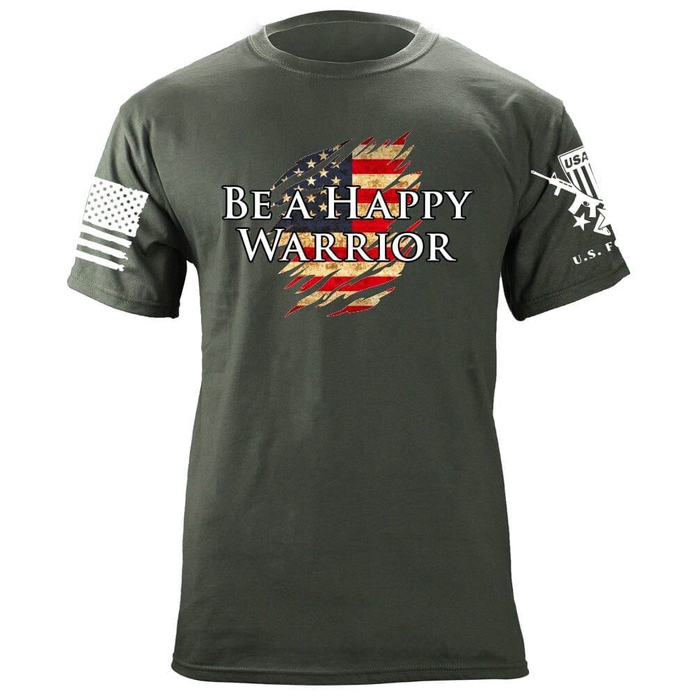Be a Happy Warrior T-Shirt Shirts 87301-S-MG