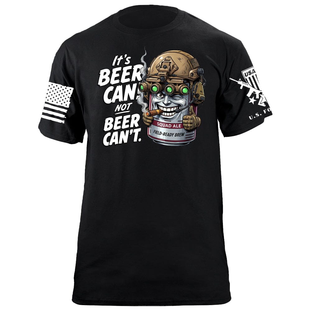Beer Can not Beer Can't T-Shirt Shirts 88063-S-BK