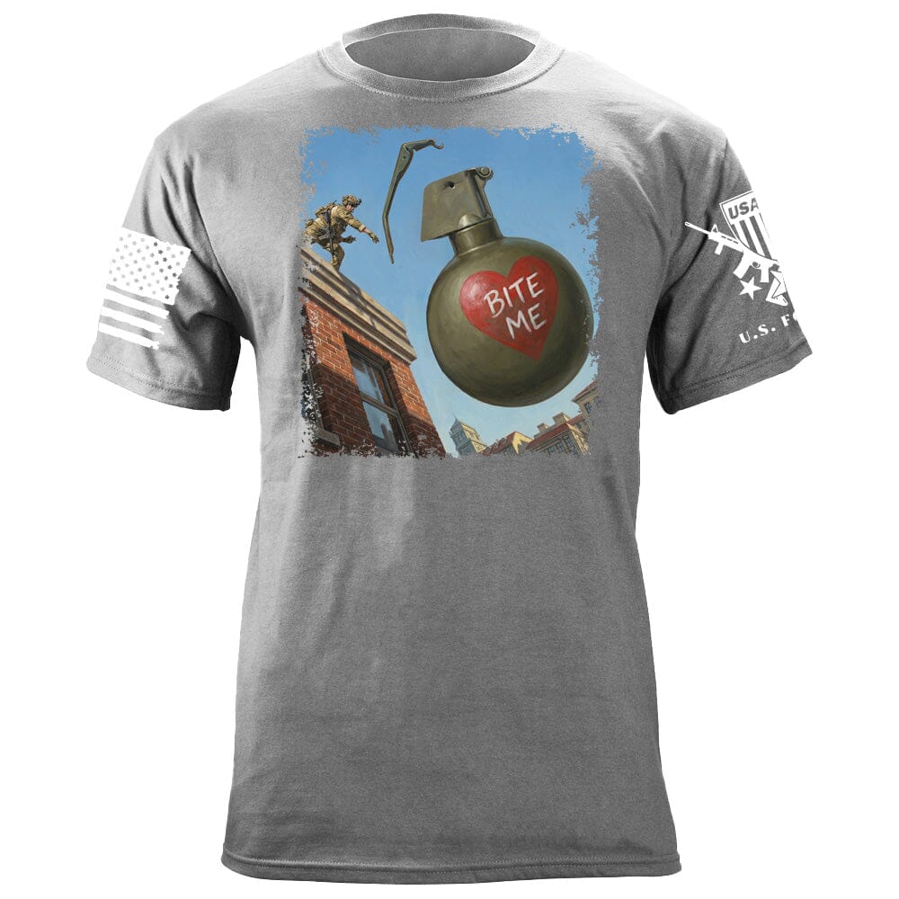 Bite Me Grenade T-Shirt Shirts 88164-S-HG