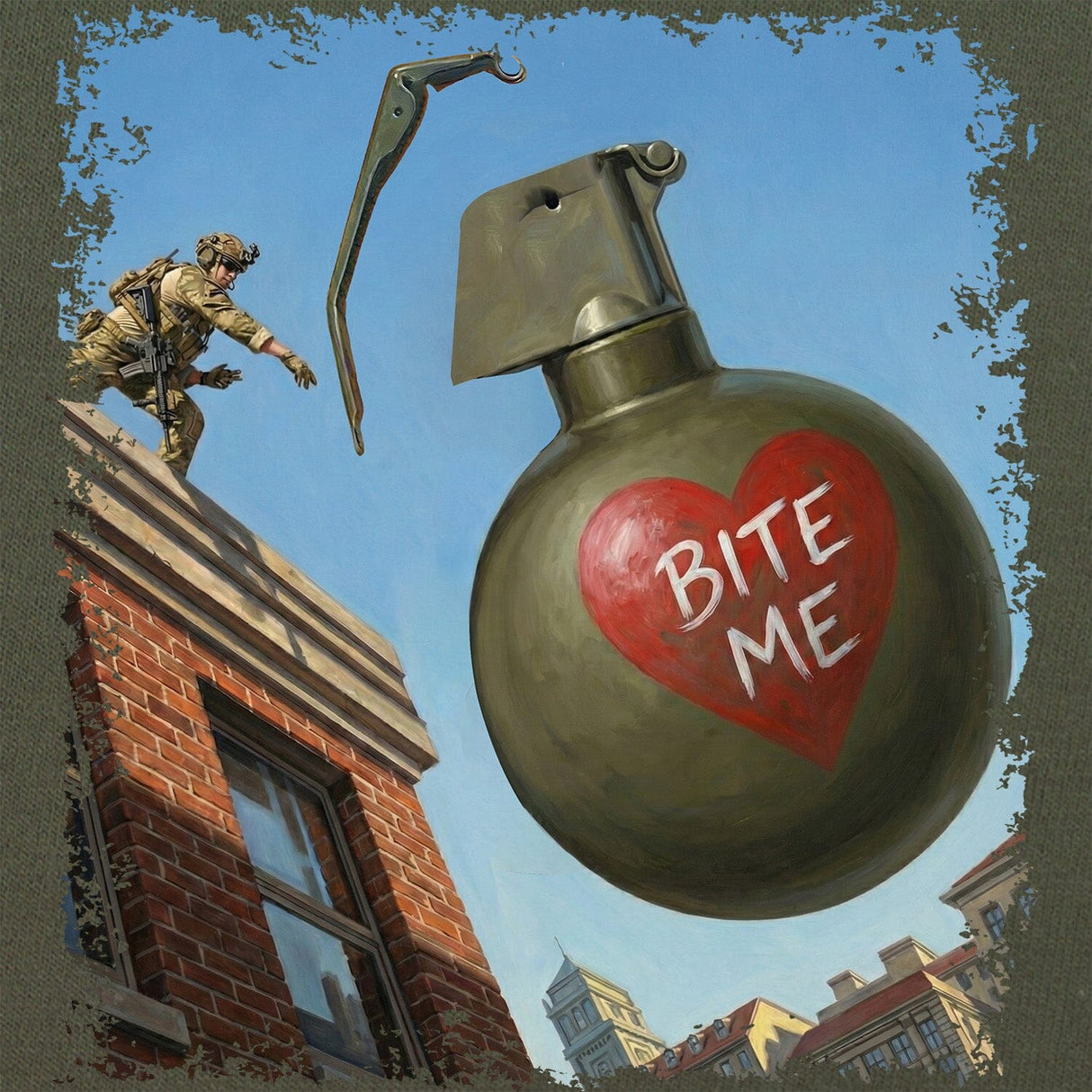 Bite Me Grenade T-Shirt Shirts 