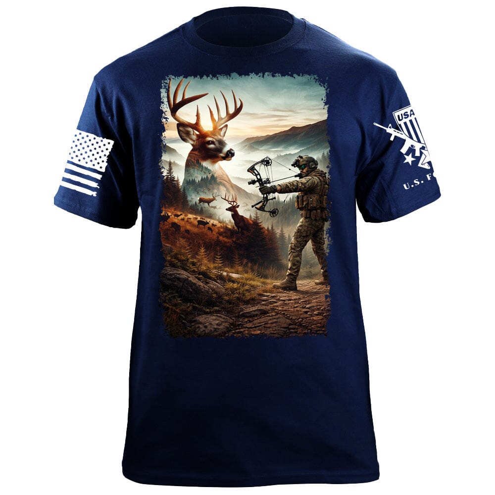 Bowhunter T-Shirt Shirts 88166-S-NAVY