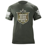 Bravo Echo Echo Romeo Shield T-Shirt Shirts 87153-S-MG