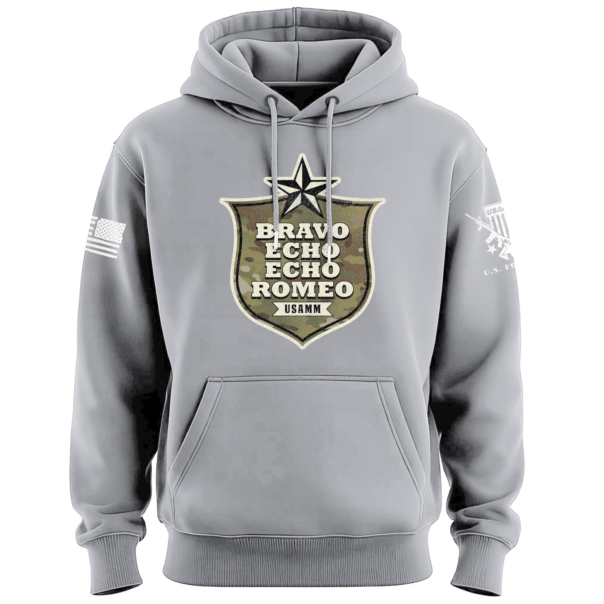 Bravo Echo Echo Romeo Shield Hoodie Hoodies 