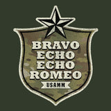 Bravo Echo Echo Romeo Shield Hoodie Hoodies 
