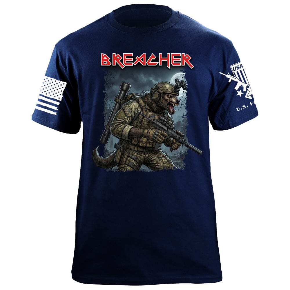 Werewolf Breacher T-Shirt Shirts 88169-S-NAVY