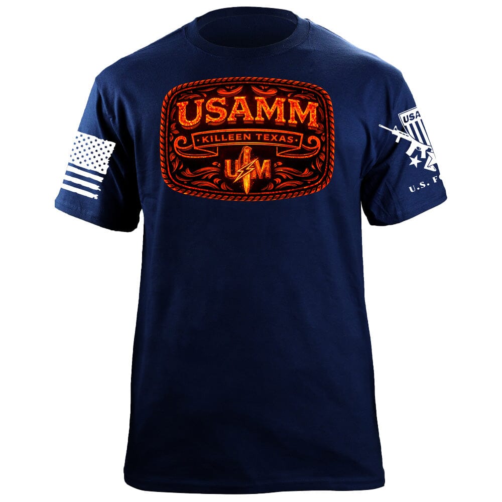 USAMM Belt Buckle T-Shirt Shirts 88162-S-NAVY