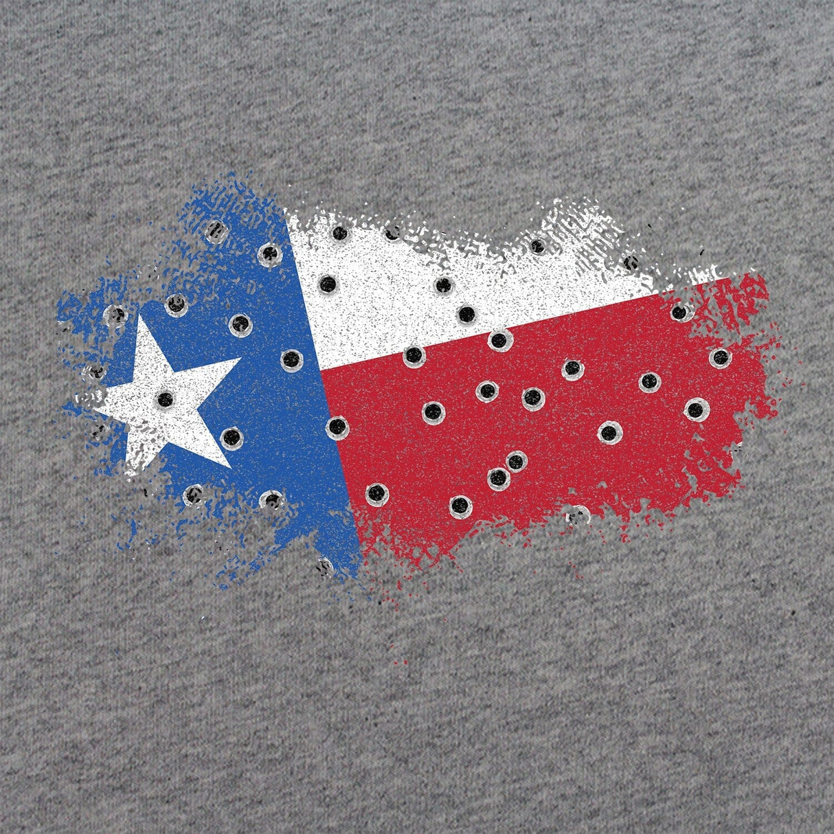 Bullet Hole Texas Flag Ripped T-Shirt Shirts 