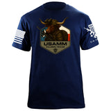 Bull Operator Polygon Texas T-Shirt Shirts 86362-S-NAVY