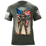 Captain USA T-Shirt Shirts 88171-S-MG