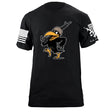 Cartoon Crow Soldier T-Shirt Shirts 87202-S-BK