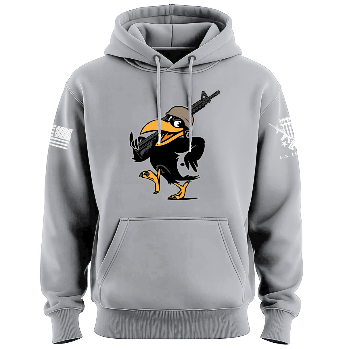 Cartoon Crow Soldier Hoodie Hoodies 