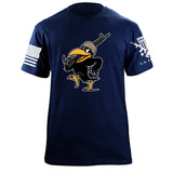 Cartoon Crow Soldier T-Shirt Shirts 87202-S-NAVY